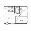 Two bedroom floor plan